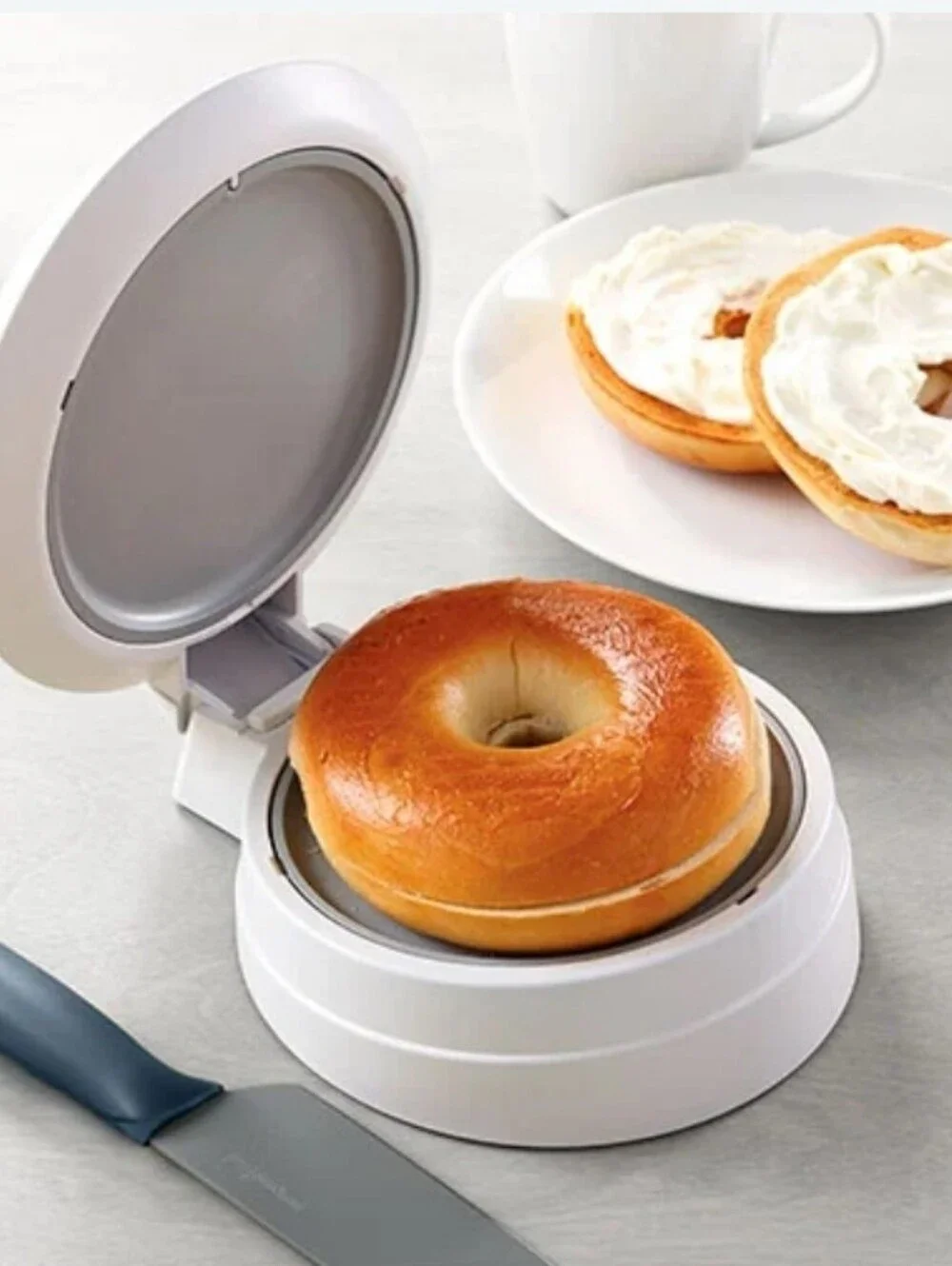 Pampered Chef Close & Cut Food Slicer Holder Bagel Tomato Grapes #1118